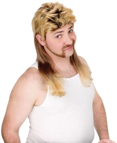 Mullet Super Wig Blonde