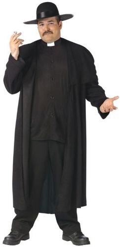 Priest Men's Deluxe Plus Size Costume