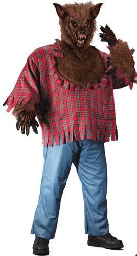 Brown Werewolf Adult Plus Size Costume