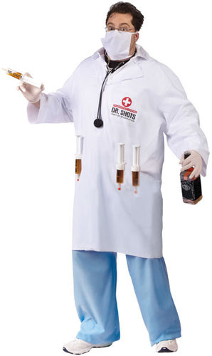 Dr. Shots Men's Plus Size Costume