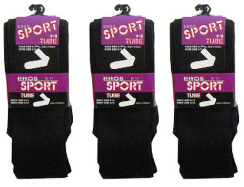 Women's Tube Socks, Black Case Pack 120