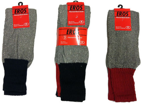 Men's Thermal Socks, Size 10-15 Case Pack 120