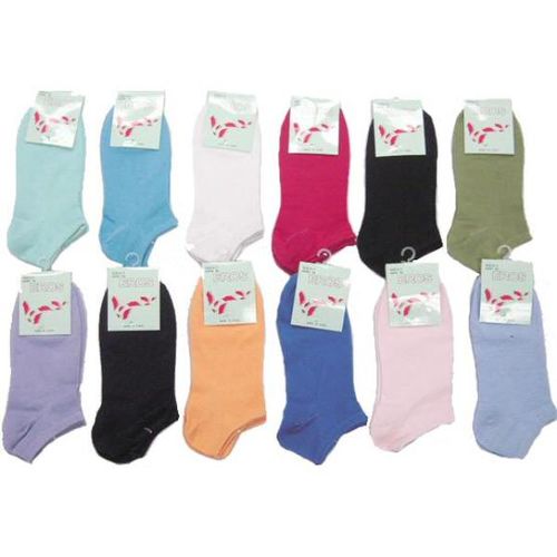 Women's No Show Socks, Size 9-11 Case Pack 120