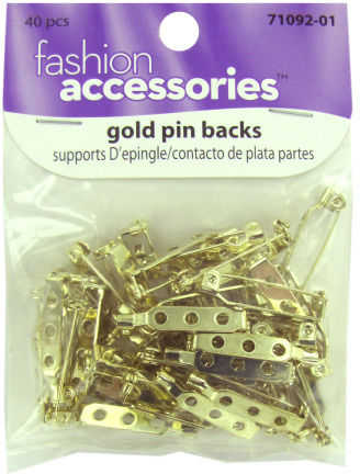 Gold Pin Backs Case Pack 36