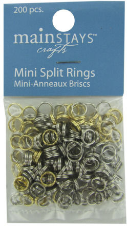 200-Pack Assorted Mini Split Rings Case Pack 12