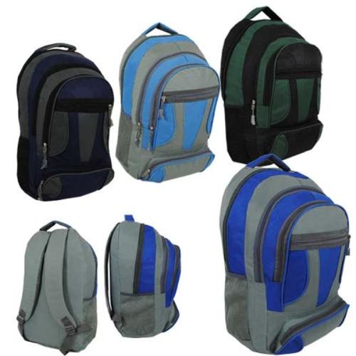 19"" Beautiful Assorted Color Stylish Backpack Case Pack 24