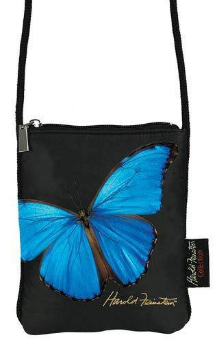 Slim Shoulder Bag Blue Butterfly Case Pack 5