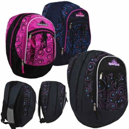 18"" Printed Sportpak Backpack Case Pack 24