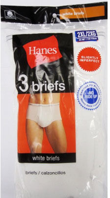 Hanes Men's Briefs- White Case Pack 30