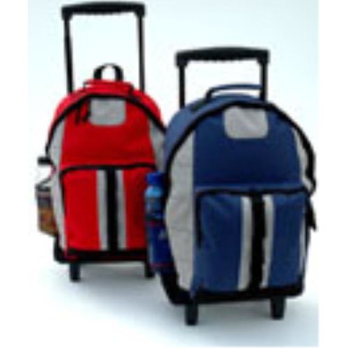 Rolling Backpack 19"" Red/Gray Case Pack 6