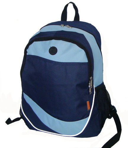 18"" Multi Pocket Backpack - Navy/Light Blue Case Pack 30