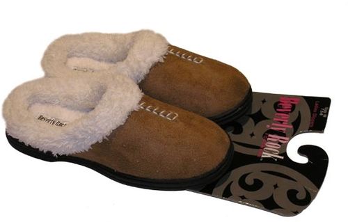 Ladies Slippers Suede Clog Case Pack 30