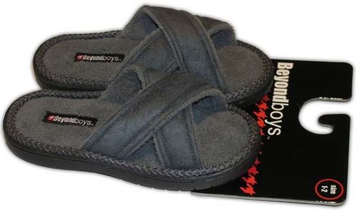 Boys Slippers Open Toe Double Cross Case Pack 36