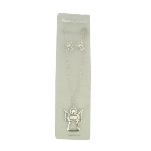 Angel Necklace & Earrings Set Case Pack 72