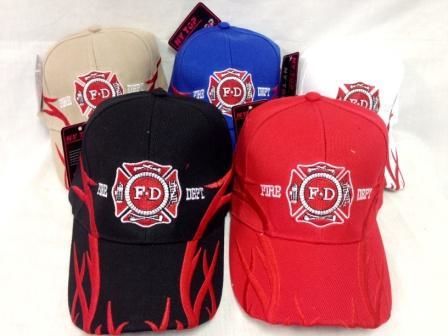 Fire Department Baseball Hat Case Pack 24