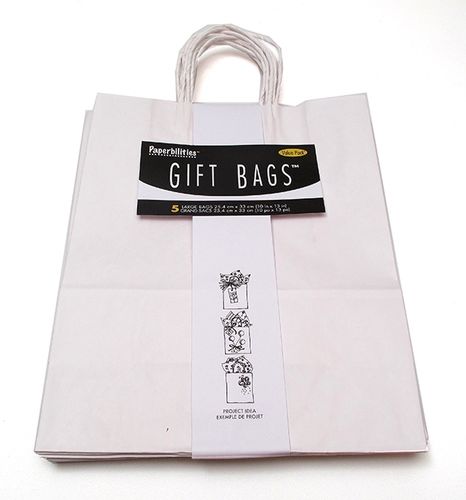 Gift Bag White Pack5