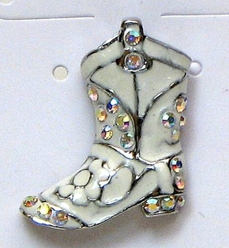 White Boot Pin