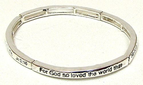 Stackable Stretch Bangle John 3:16