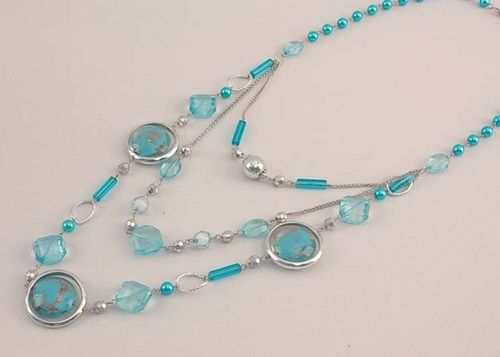 Blue Beads Necklace