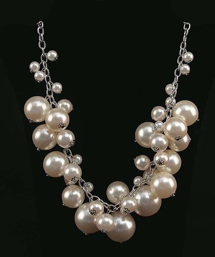 White Beads Necklace