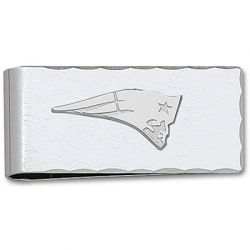 Sterling Silver New England Patriots Logo Money Clip