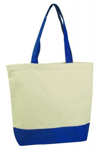 12 oz Cotton Standard Canvas Shopping Tote - Royal Case Pack 48