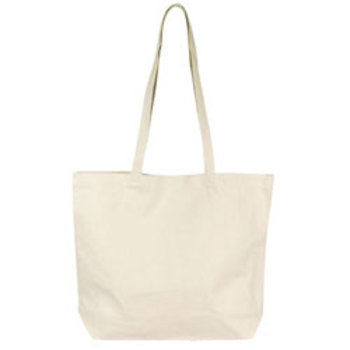 12 Oz Cotton Canvas Tote With Hook and Loop Closur Case Pack 48