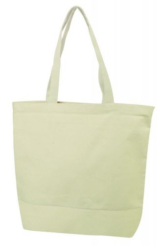 12 oz Cotton Standard Canvas Shopping Tote-Natural Case Pack 48