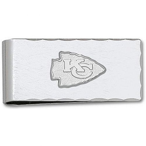 Sterling Silver Kansas City Chiefs ""Kc"" Logo Money Clip