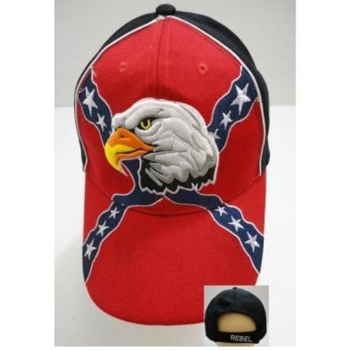 Rebel Flag w/ Eagle Baseball Hats Case Pack 24