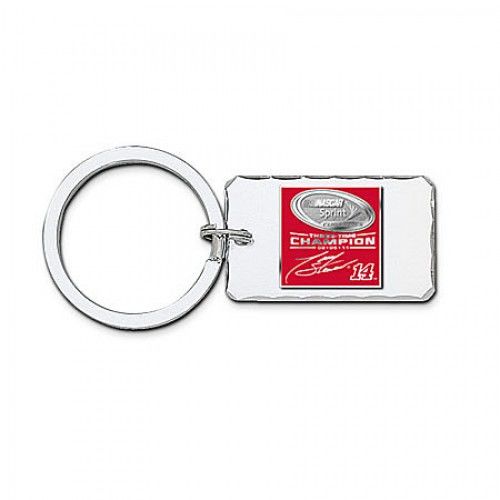 3x Champ Tony Stewart Enamel Key Chain with Ss Charm