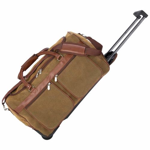 Embassy&trade; Travel Gear 21&quot; Faux Leather Trolley/Tote Bag