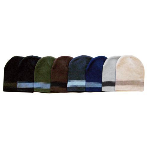 Stripe Short Beanie Case Pack 60