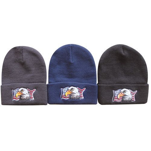 Beanie W/ Flag + Eagle Case Pack 60