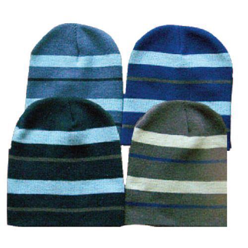 Stripe Short Beanie Case Pack 60