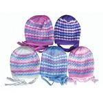 Stripe Knit Hat W/ Plait Case Pack 60