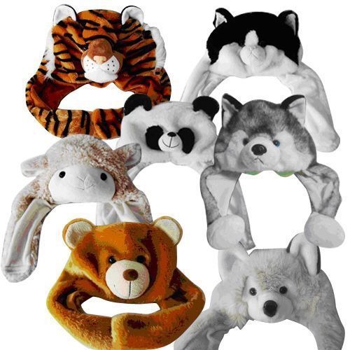 Animal Head Hats 9 Assorted Styles Case Pack 40