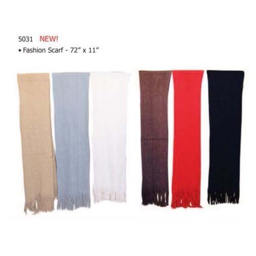 12X 65 Nylon Scarf 6 Winter Colo Case Pack 24