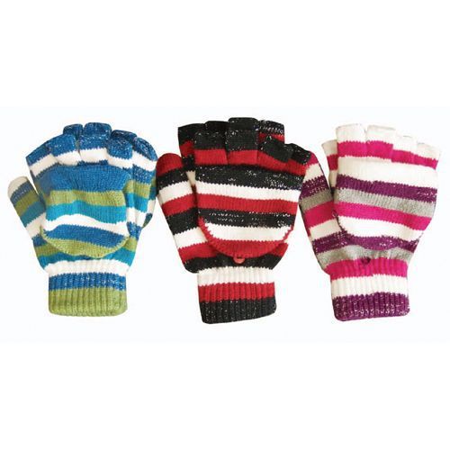 3 Assorted Convertible Glove W/Mitten Case Pack 60