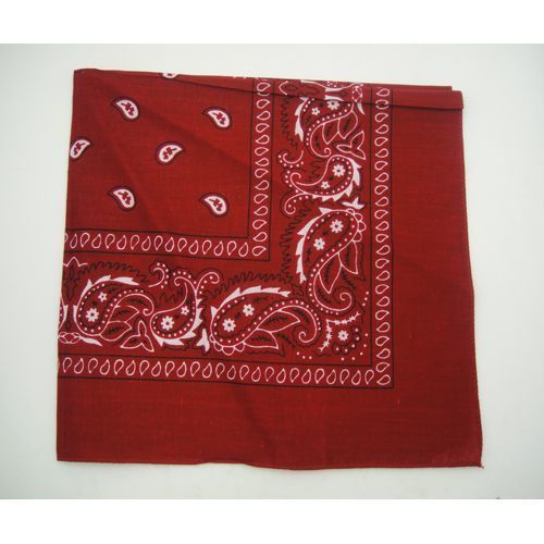 Bright Red Bandanna 22 X 22 Inch Case Pack 36