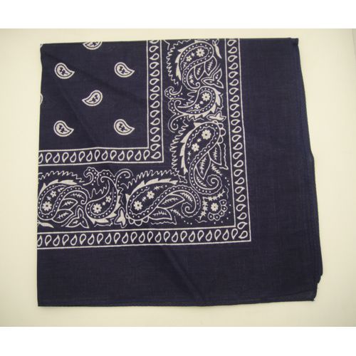 Navy Blue Bandanna 22 X 22 Inch Case Pack 36