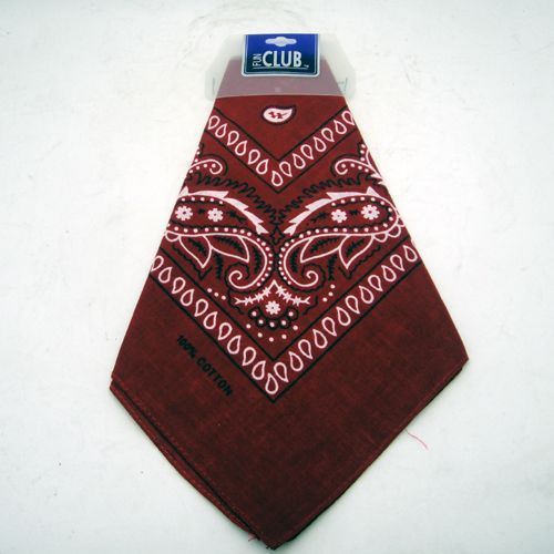 Burgundy Bandanna 22 X 22 Inch Case Pack 36