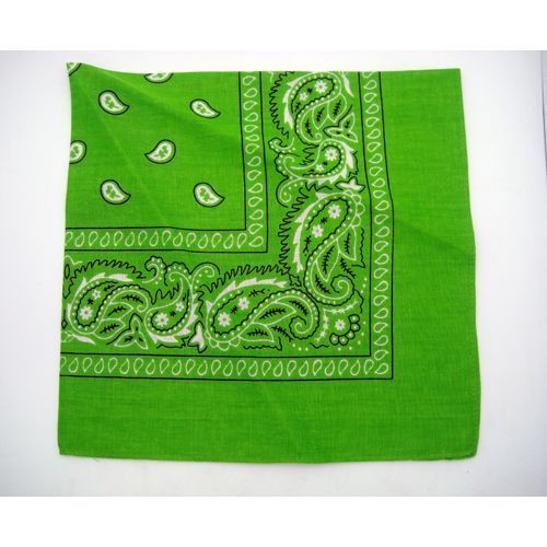 Lime Green Bandanna 22 X 22 Inch Case Pack 36