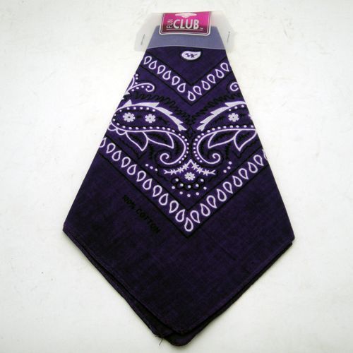 Purple Bandanna 22 X 22 Inch Case Pack 36