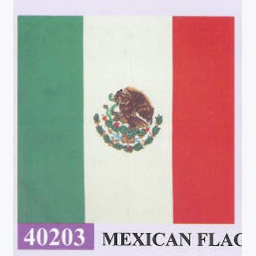 Mexican Flag Bandanna 22 X 22 Inch Case Pack 36