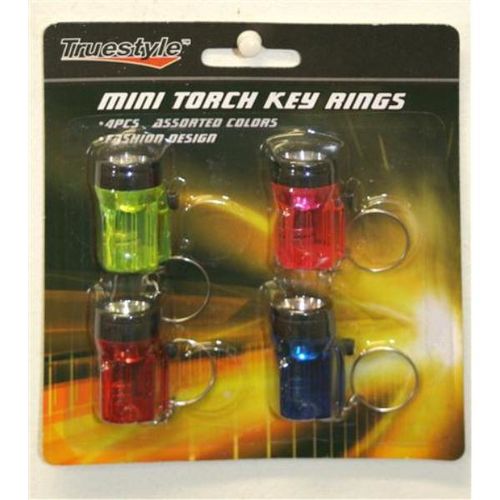 4 Piece Mini Key Ring Torches Case Pack 48