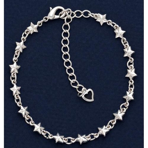 Star Antique Silver Plated Anklet Case Pack 12