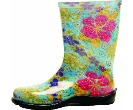 Rainboot Wm Tall Summer Bk 6