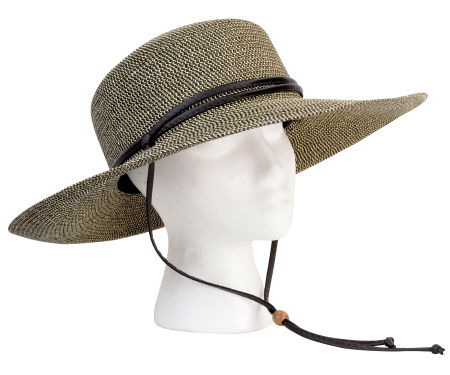 Hat Braided Wide Sage Case Pack 6