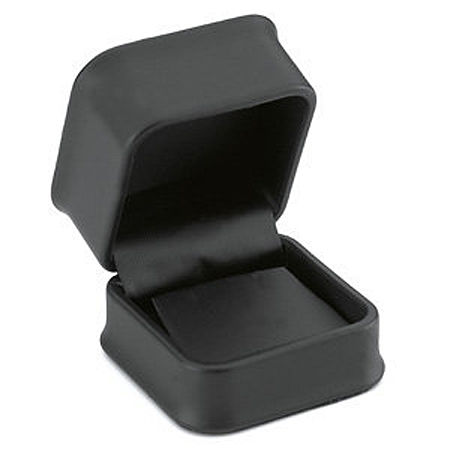 Black Leatherette Earrings Jewelry Box